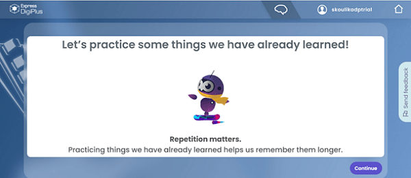 Fig 3. Repetition and revision.